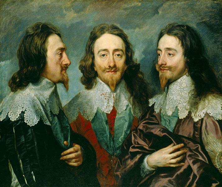 This triple portrait of King Charles I was sent to Rome for Bernini to model a bust on